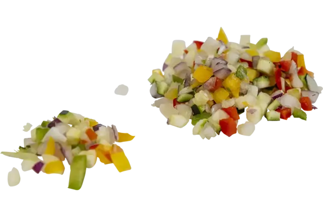 Ratatouille brunoise 5mm 1kg kist 6 stuks